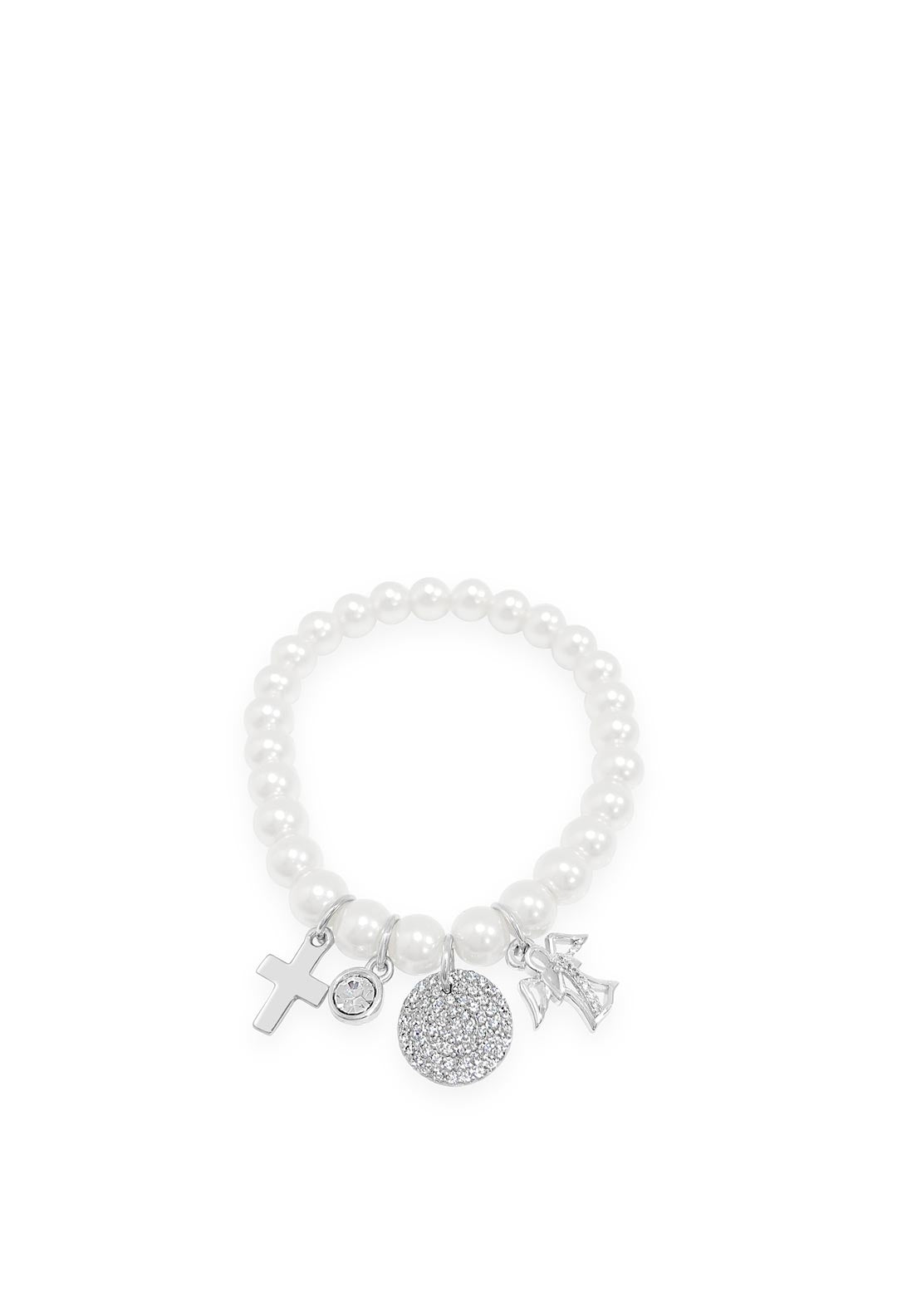 Absolute Kids Communion Charm Bracelet, Silver