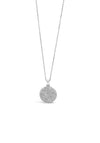 Absolute Kids Crystal Disc Necklace, Silver