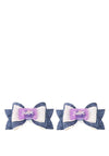 Hollihops and Flutterflies 2 Pack Sweet Glitter Bow, White & Blue
