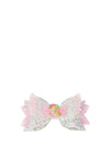 Hollihops and Flutterflies Unicorn Glitter Bow, Silver Multi