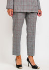 I Blues Cammeo Checked Slim Trousers, Grey Multi
