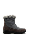 Igi & Co. Waterproof Faux Fur Trim Ankle Boot, Grey