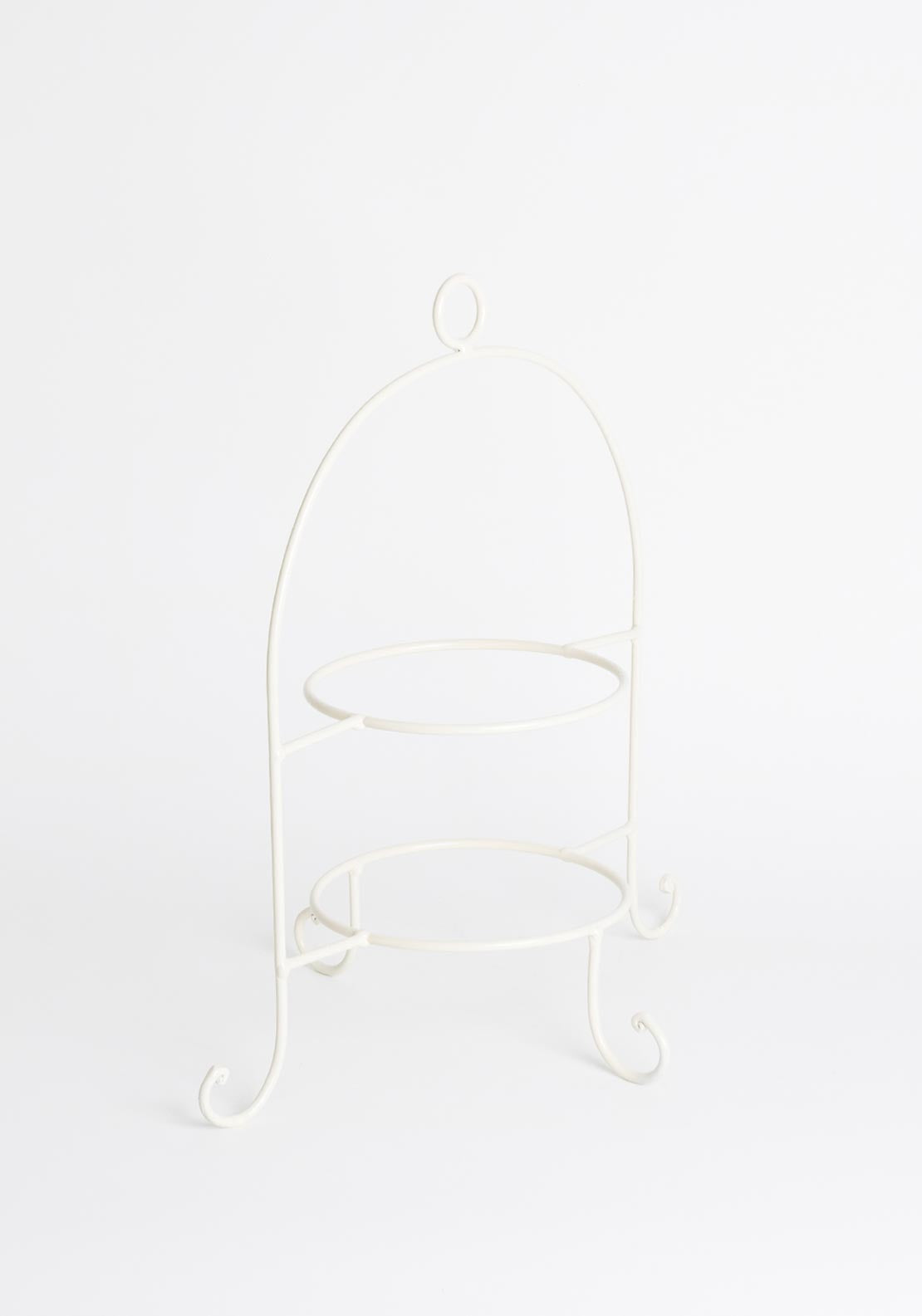 Ideal Home Range Small Wire Plate Stand, Cream