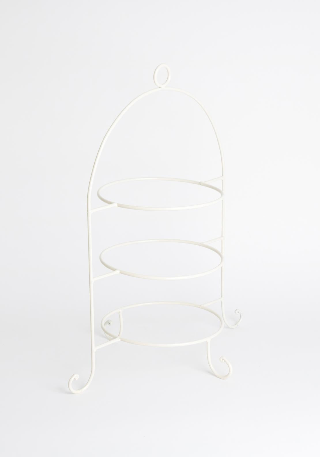 Ideal Home Range Large Wire Plate Stand, Cream