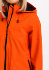 Ilse Jacobsen Rain135B Soft Shell Long Coat, Warm Orange