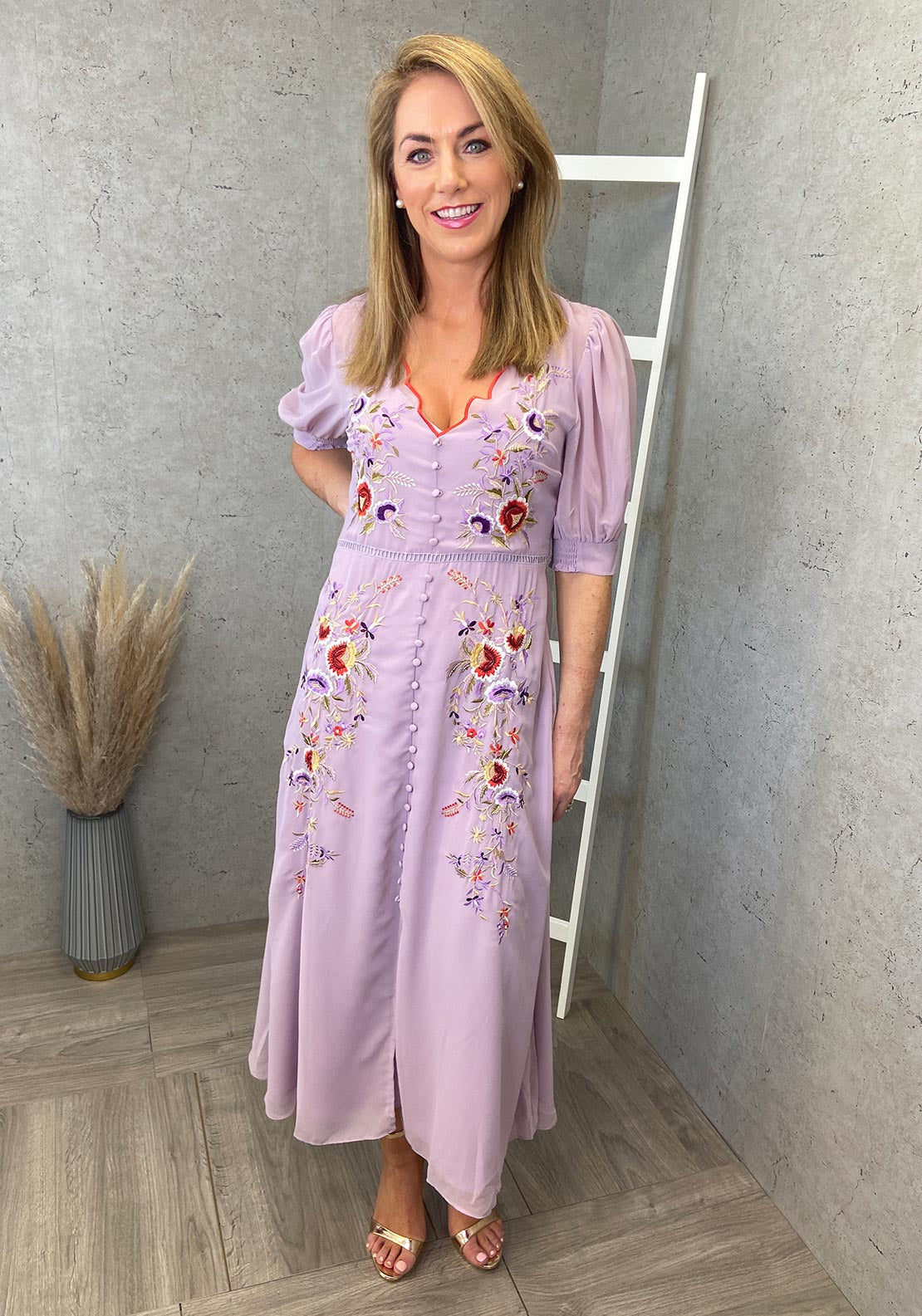 Hope Ivy Mila Maxi Dress, Lilac McElhinneys