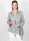 Inco Asymmetric Hem Texture Shirt, Slate Grey