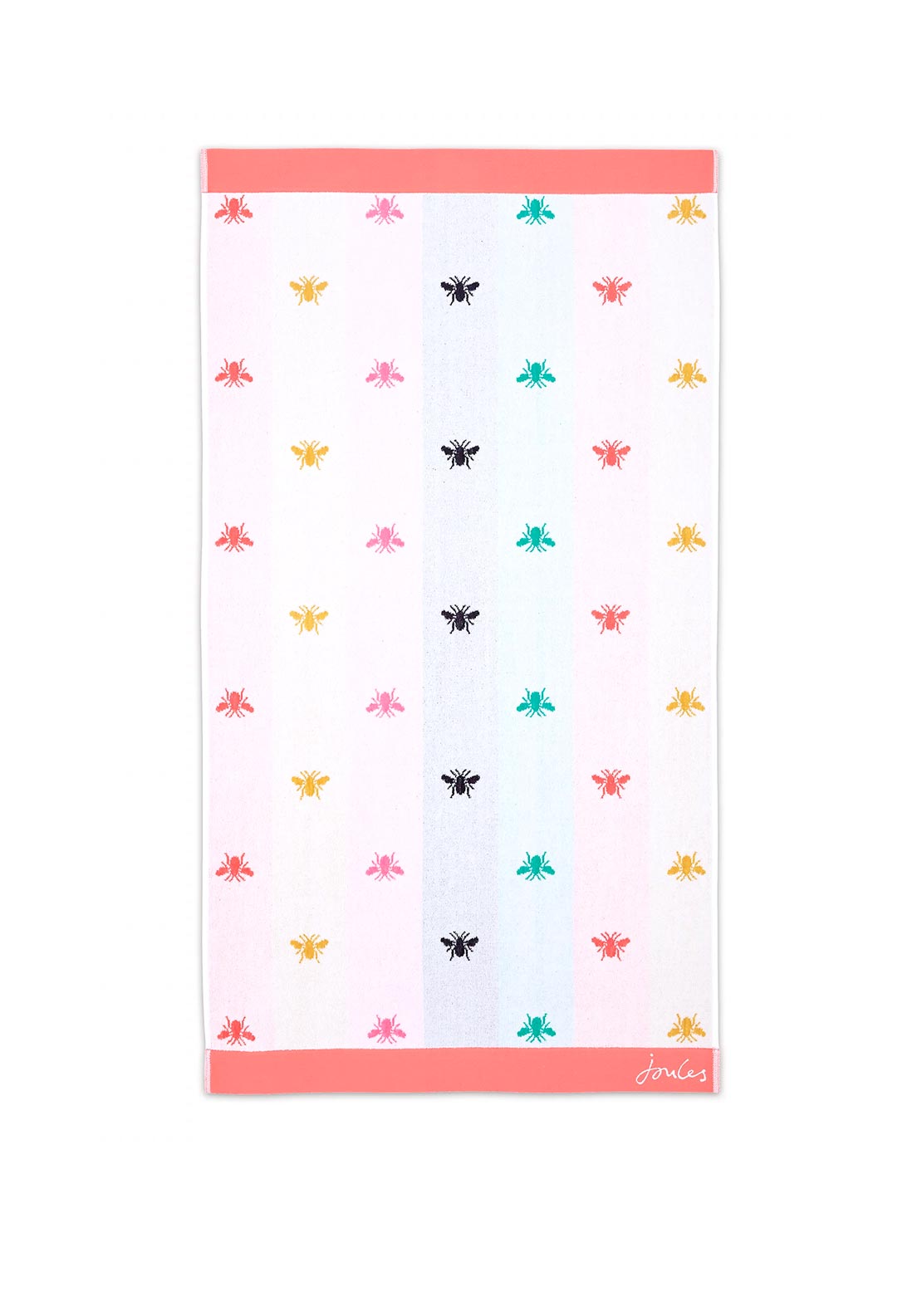 Joules Rainbow Bee Towel, Multi