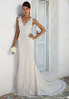 Justin Alexander 8966 Wedding Dress UK Size 12, Champagne