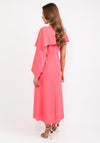 Kameya Draped Sleeve Maxi Dress, Pink