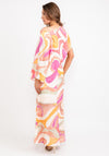 Kameya Draped Abstract Print Maxi Dress, Multi