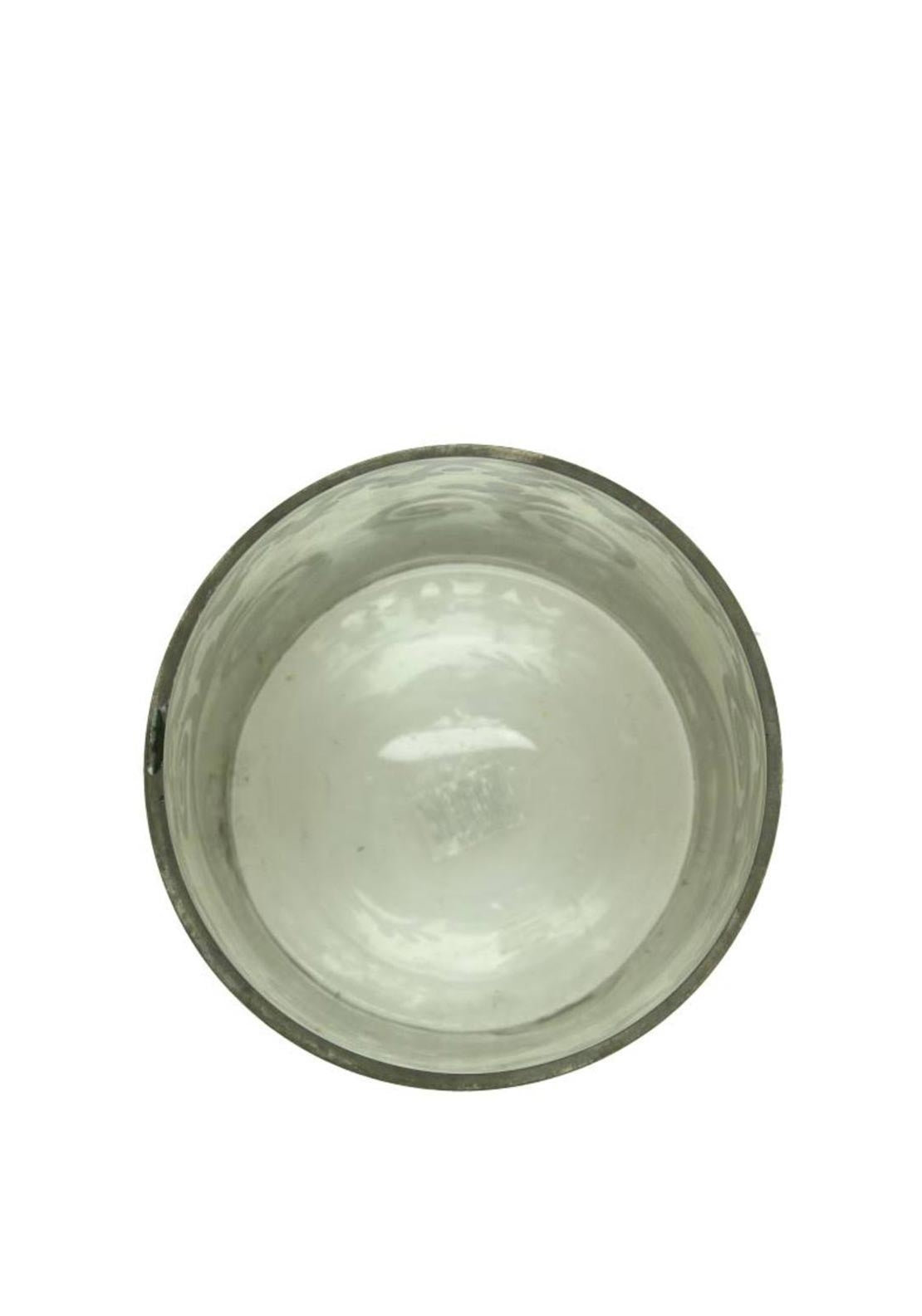 Kersten Glass Candle Holder, Rustic Grey