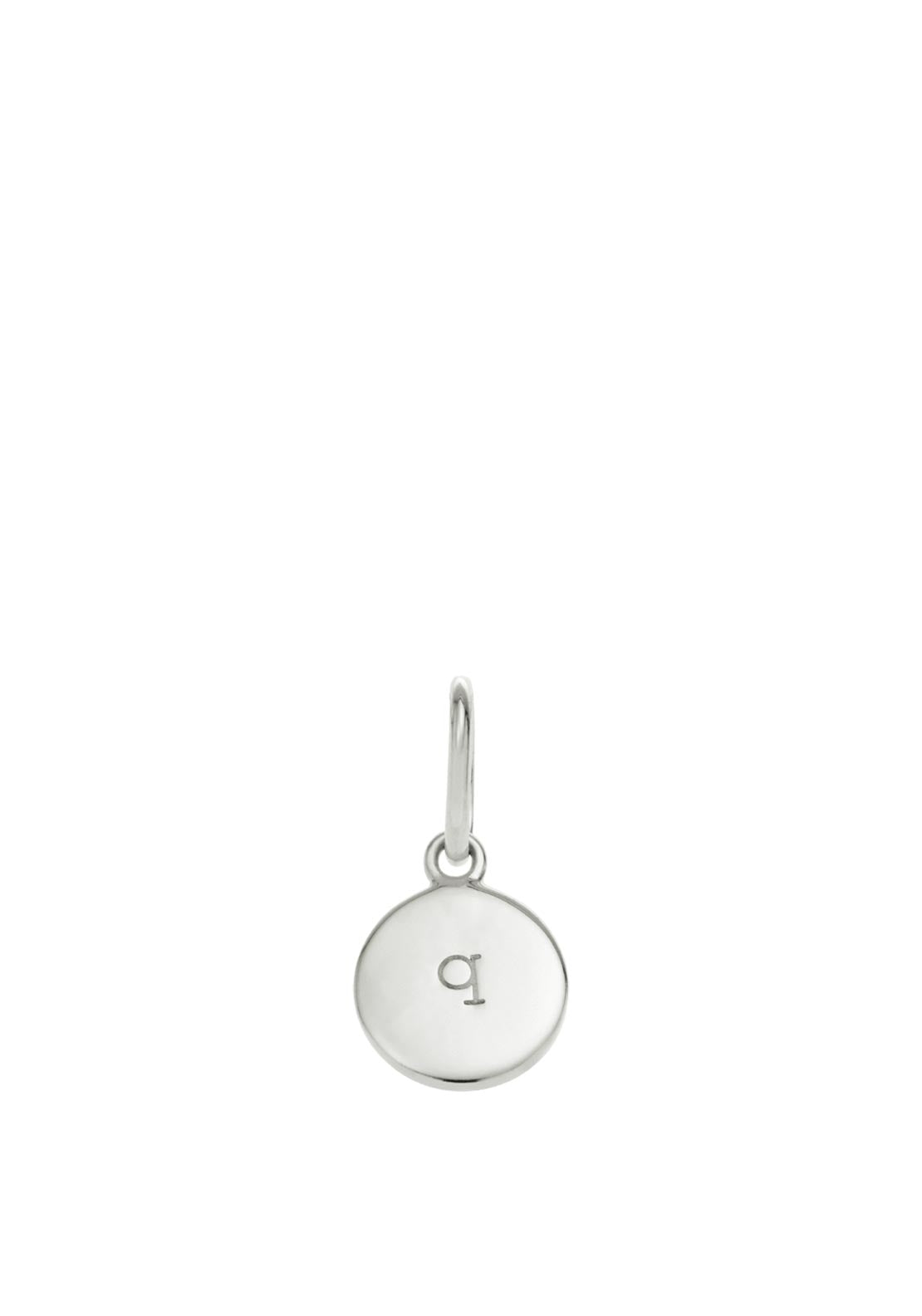 Little Kirstin Ash Q Initial Charm, Silver