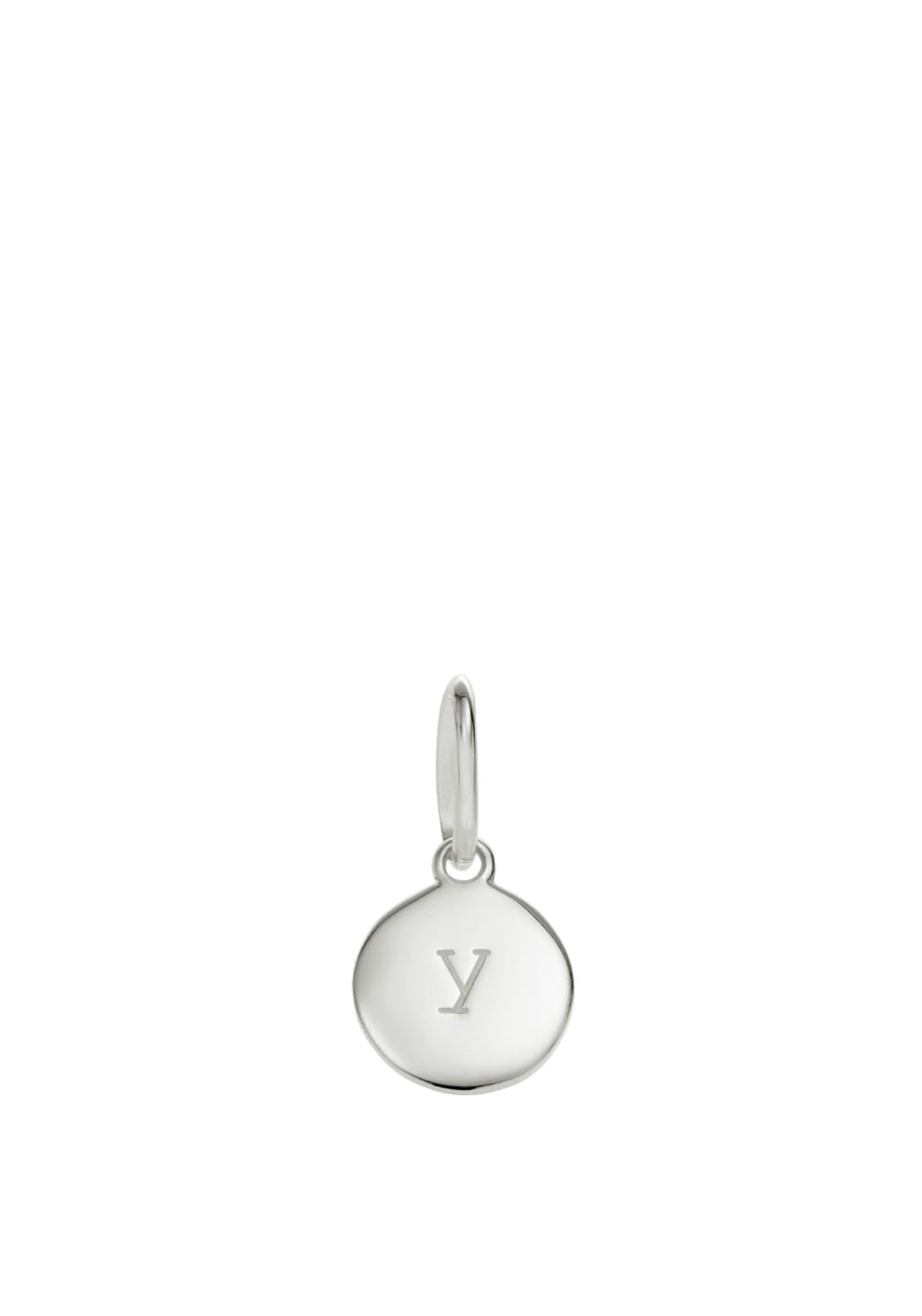 Little Kirstin Ash Y Initial Charm, Silver