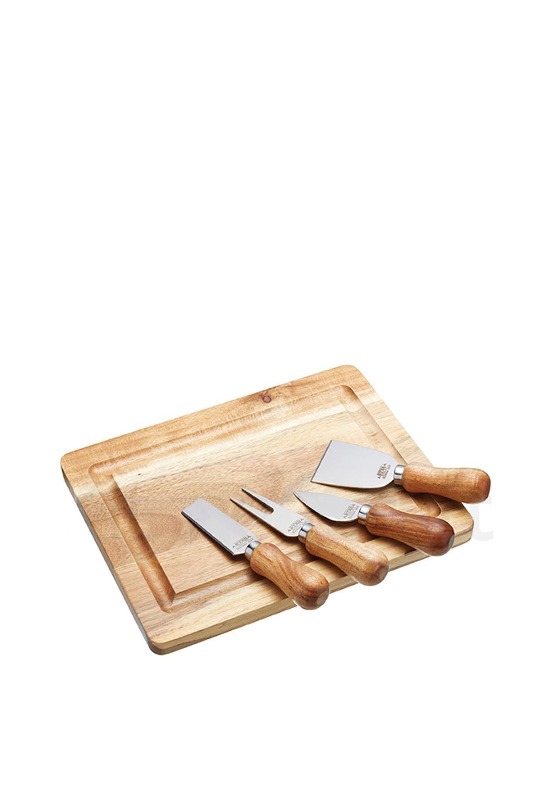 Kitchen Acacia Wood Cheese Board & Knife Set - McElhinneys