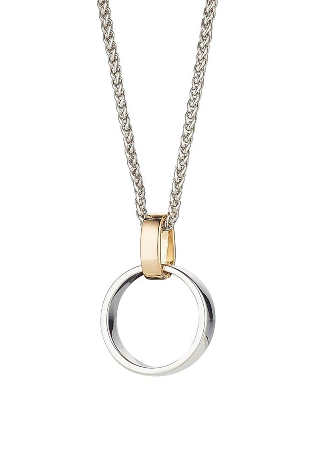 Knight & Day Domenica Ring Necklace, Silver