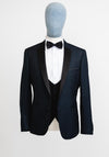 Remus Uomo Torelli 3 Piece Tuxedo Suit, Black