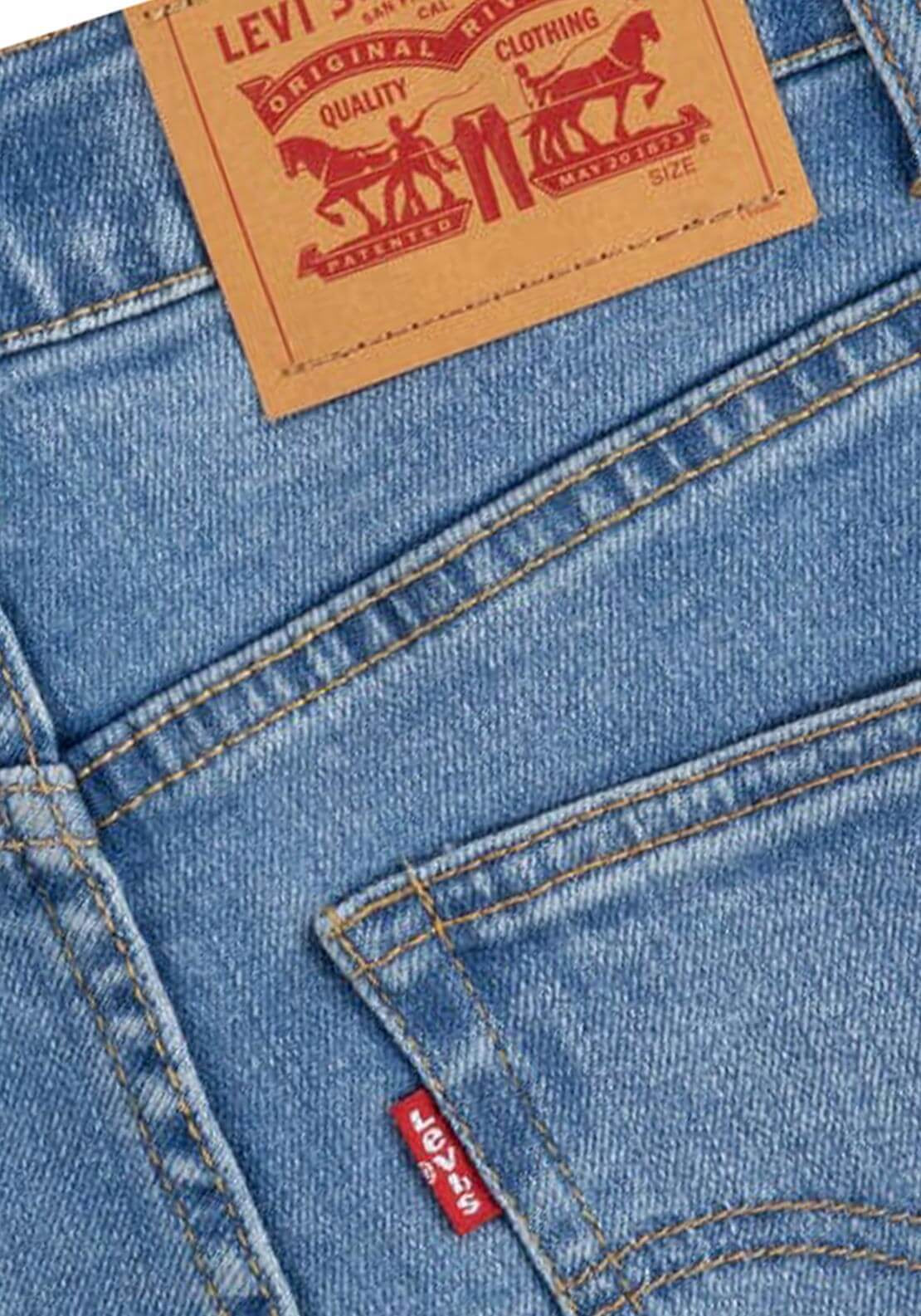 Levis Boys Skinny Taper Jeans, Light Denim