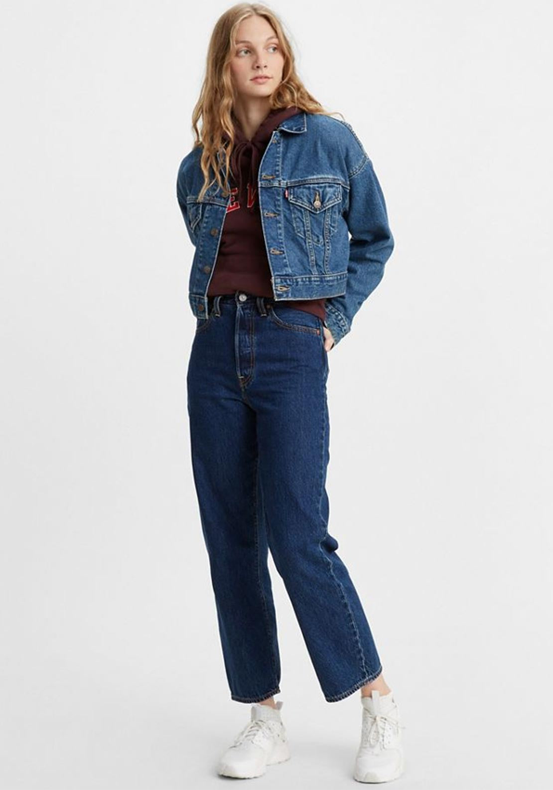 Levis® Ribcage Straight Ankle Womens Jeans, Noe Dark Mineral 0072