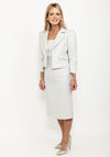 Luis Civit Dress & Jacket Two Piece Outfit, Silver