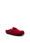 Marco Tozzi Brushed Wool Clogs, Red