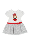 Mayoral Baby Girl Polka Dot Tulle Dress, White