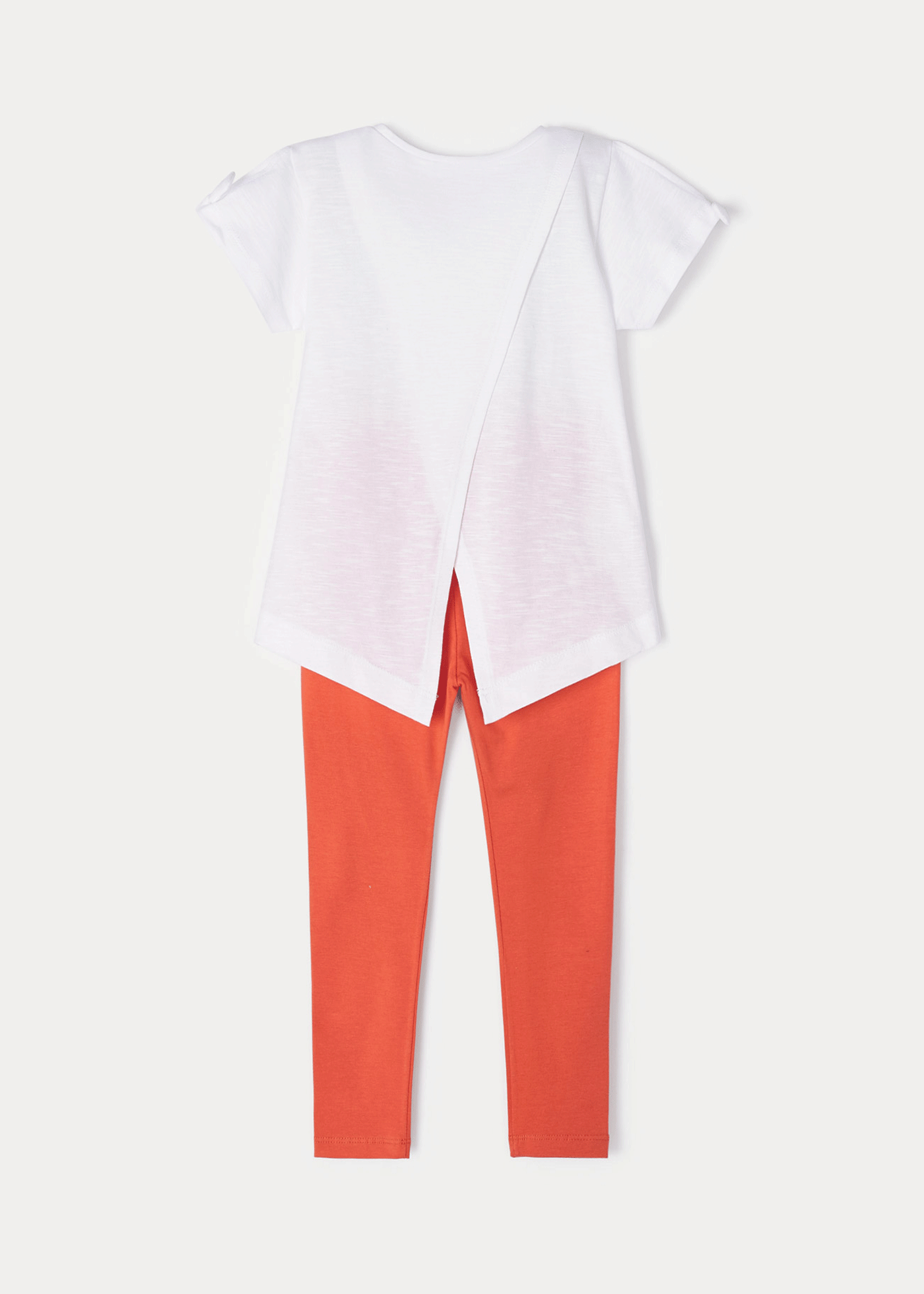 Mayoral Girls Palm Tree T-Shirt and Legging Set, Naranja