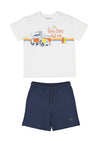 Mayoral Boys 3-piece T-Shirt and Short Set, Pomelo