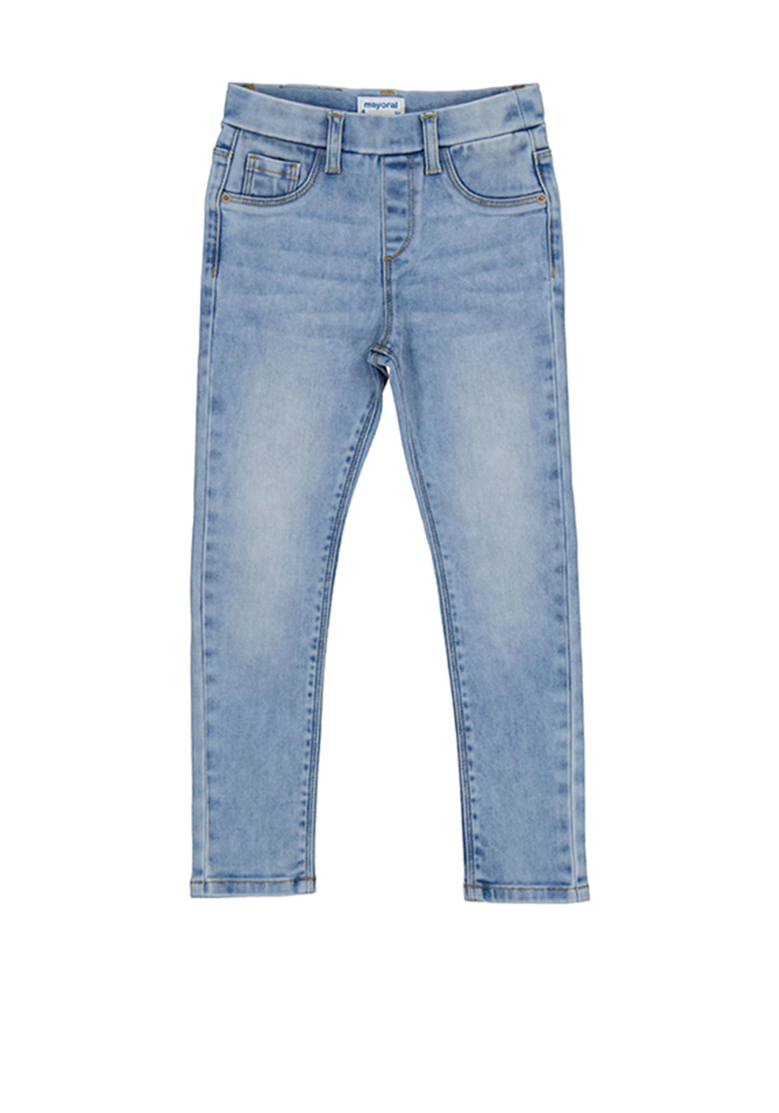 Mayoral Girl Basic Denim Pant, Light Blue McElhinneys