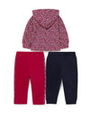 Mayoral Baby 3 Piece Tracksuit Set, Deep Red