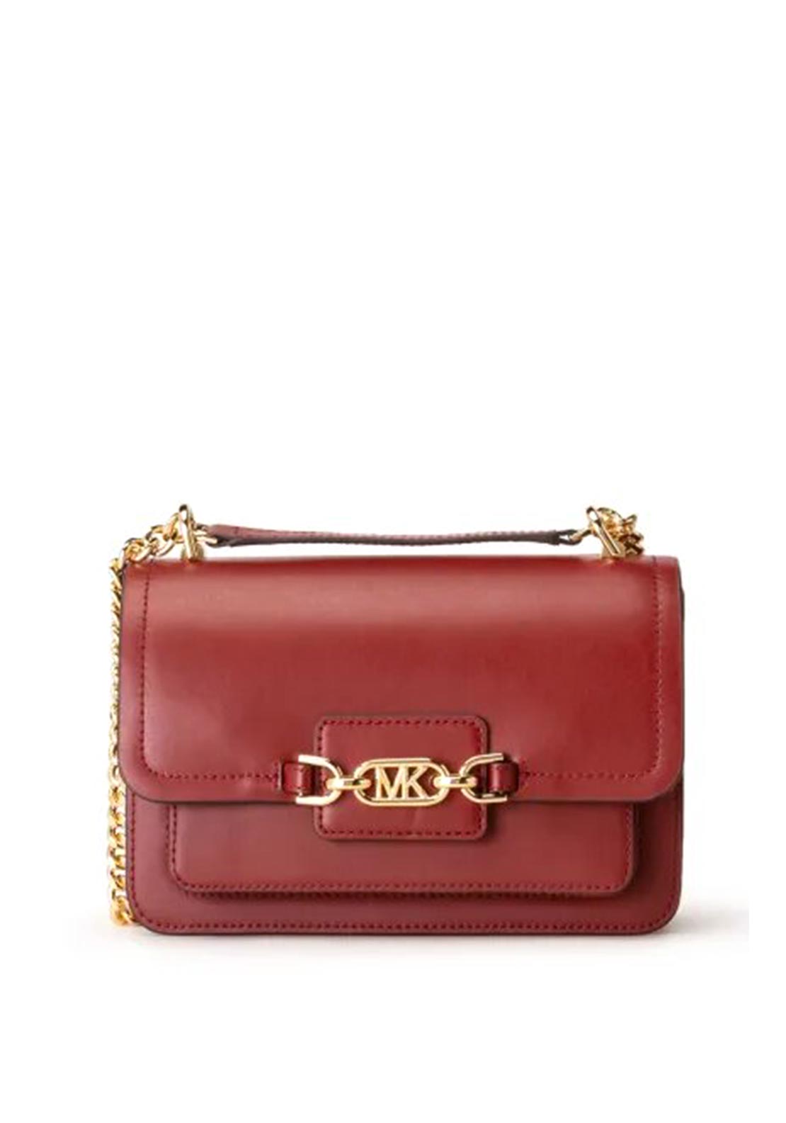 MICHAEL Michael Kors Heather Leather Shoulder Bag, Brandy