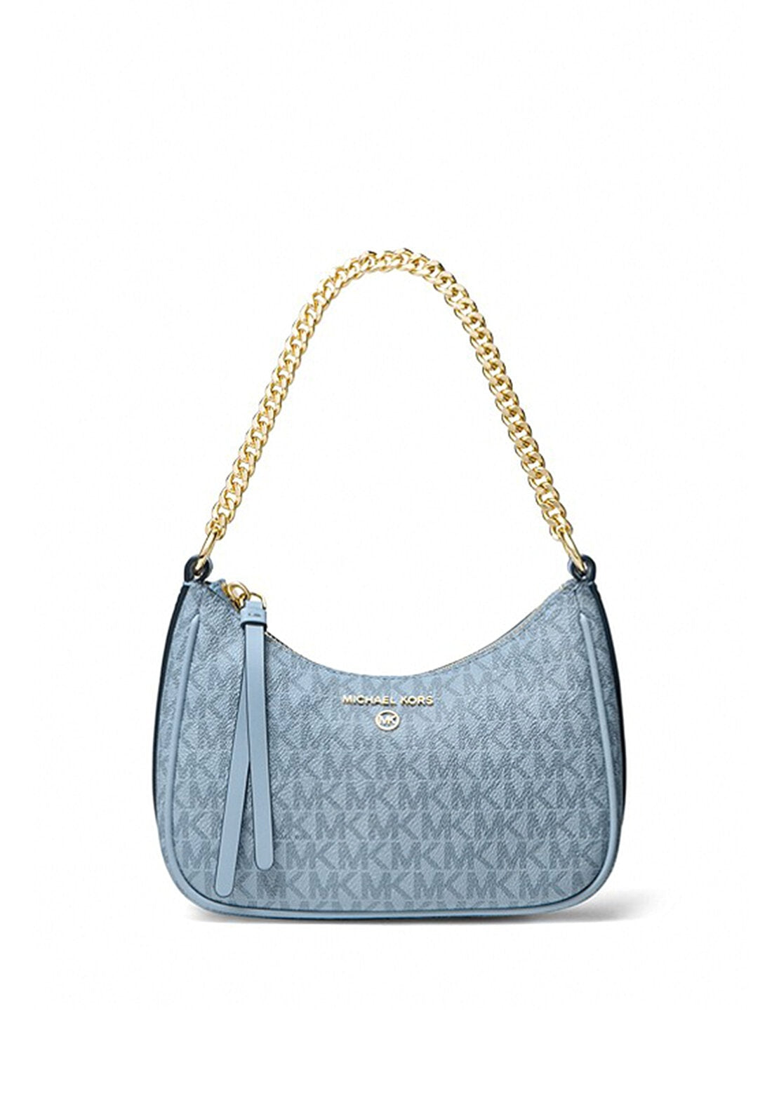 MICHAEL Michael Kors Jet Set Charm Small Logo Shoulder Bag, Pale Blue