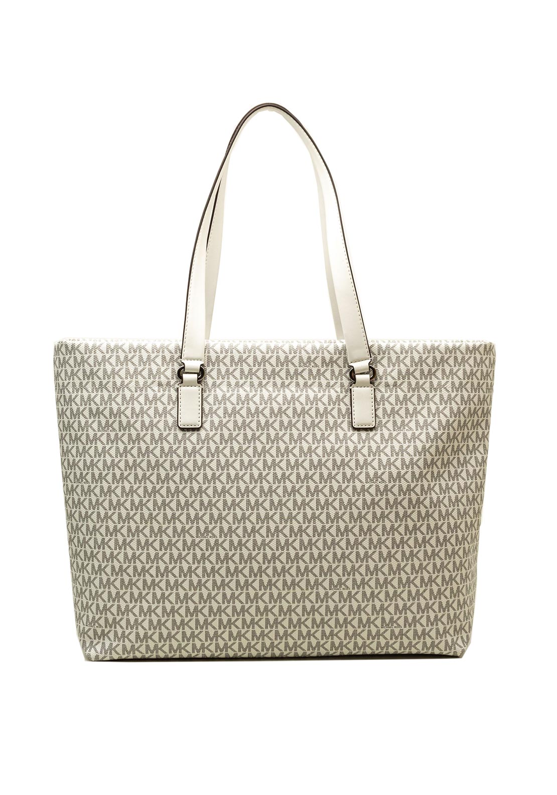 MICHAEL Michael Kors Slater Large Zip Tote Bag, Optic White