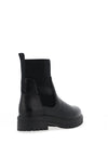 Millie & Co. Cleo Ribbed Panel Boots, Black
