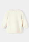 Name It Baby Girl Tussie Long Sleeve Sweater, Buttercream
