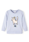 Name It Mini Girl Tine Cat Sweater, Eventide