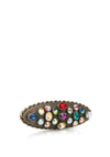 Newbridge Silverware Oval Stone Brooch, Multicoloured