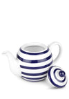 Newbridge Home Ceramic Striped Teapot, Blue & White