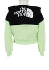The North Face Girls Long Sleeve Crop Hoodie, Lime Green