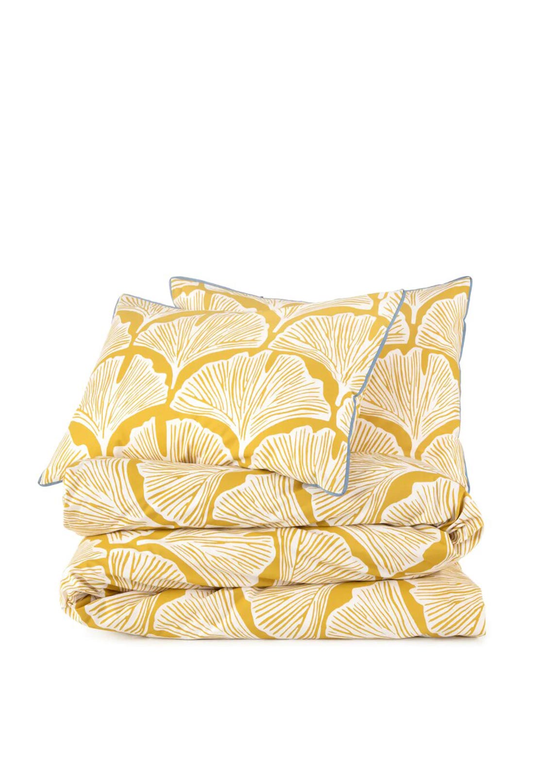 Novogratz Feather Palm Duvet Set, Ochre