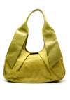 Zen Collection Hobo Style Faux Croc Shoulder Bag, Green