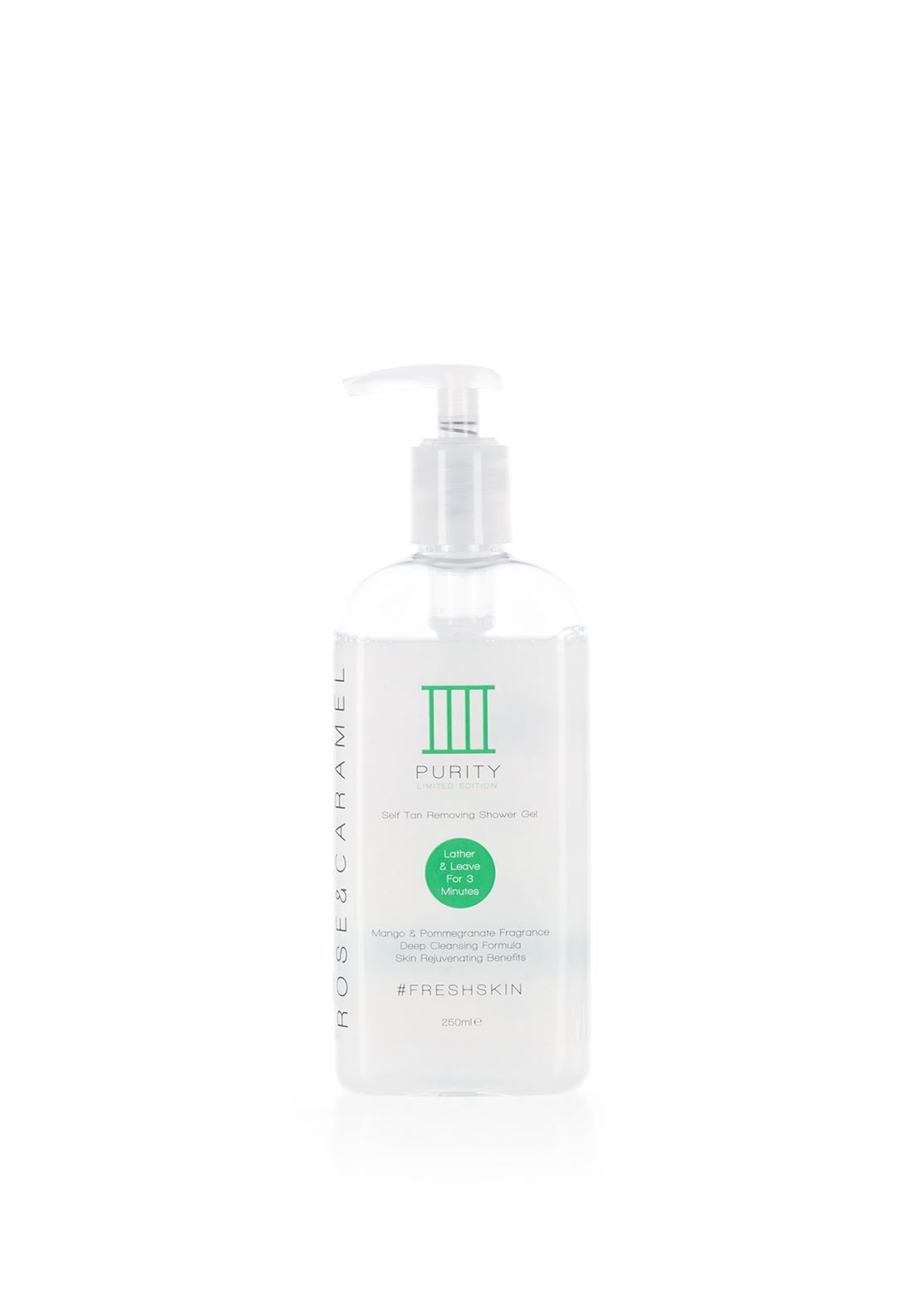 Rose & Caramel Purity Self Tan Removing Shower Gel