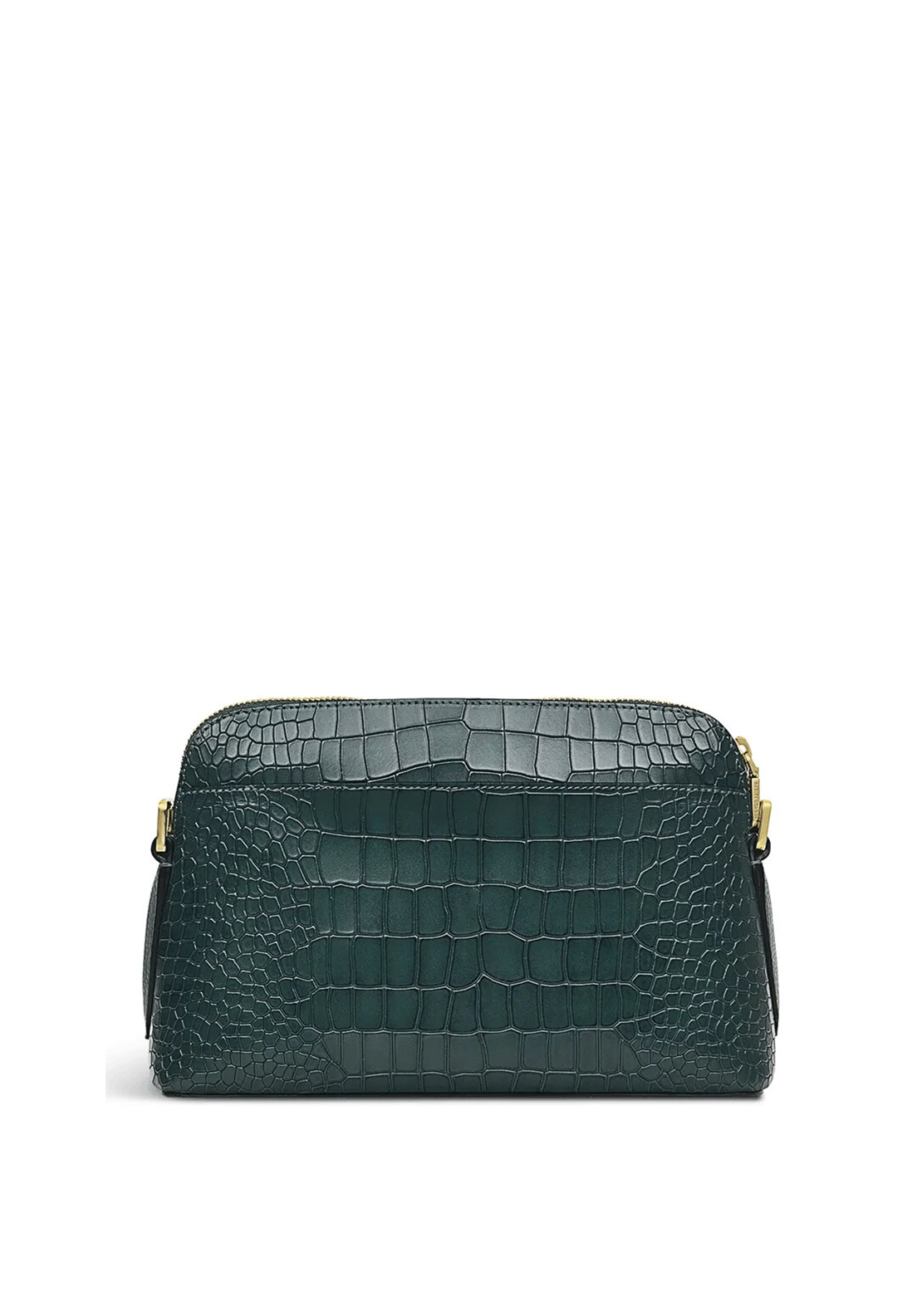 Radley Liverpool Street 2.0 Faux Croc Medium Zip-Top Cross Body Bag, Cedar Green