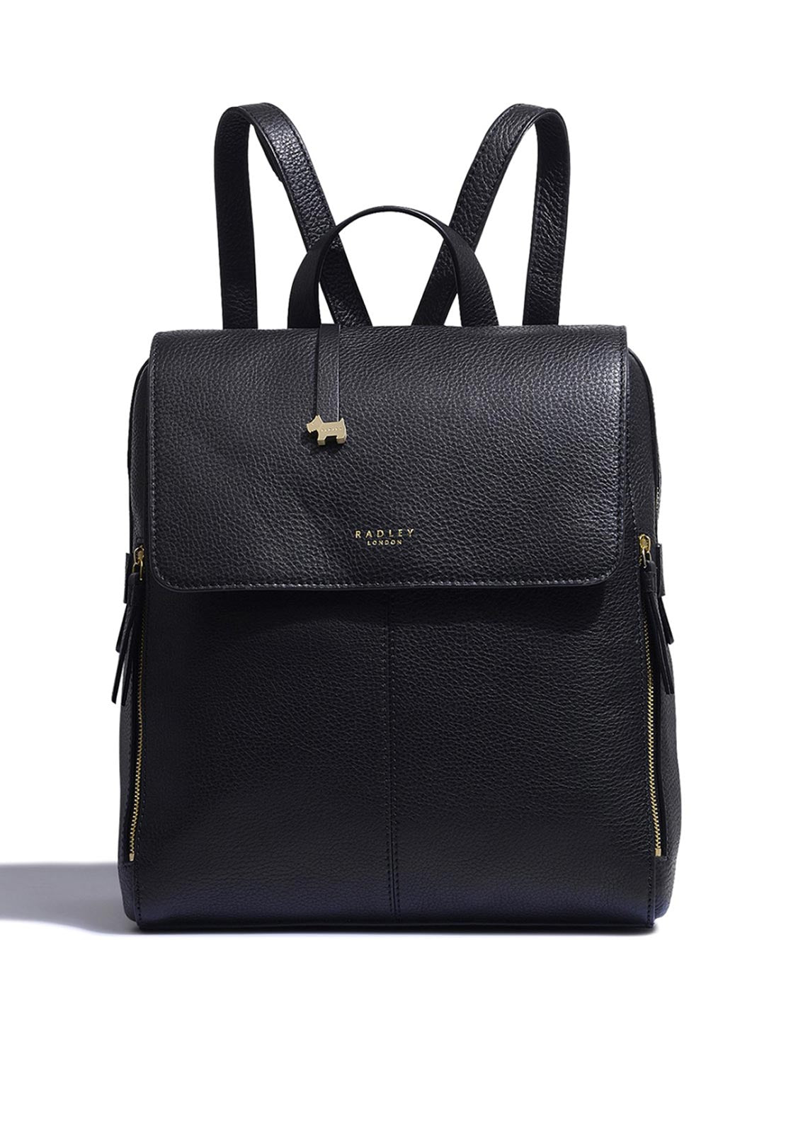 Radley Lorne Close Leather Backpack, Black McElhinneys