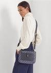 Ralph Lauren Jamey Monogram Crossbody Bag, Blue