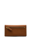 Ralph Lauren Crosshatch Slim Leather Wallet, Tan