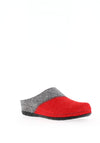 Rohde Wool Diamante Embellished Mule Slippers, Red