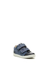 Pepino by Ricosta Lenie Leather Heart Velcro Strap Shoes, Navy