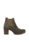 Igi & Co Suede Block Heel Cheslea Boots, Green