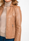 Rino & Pelle Sefino Faux Leather Jacket, Almond